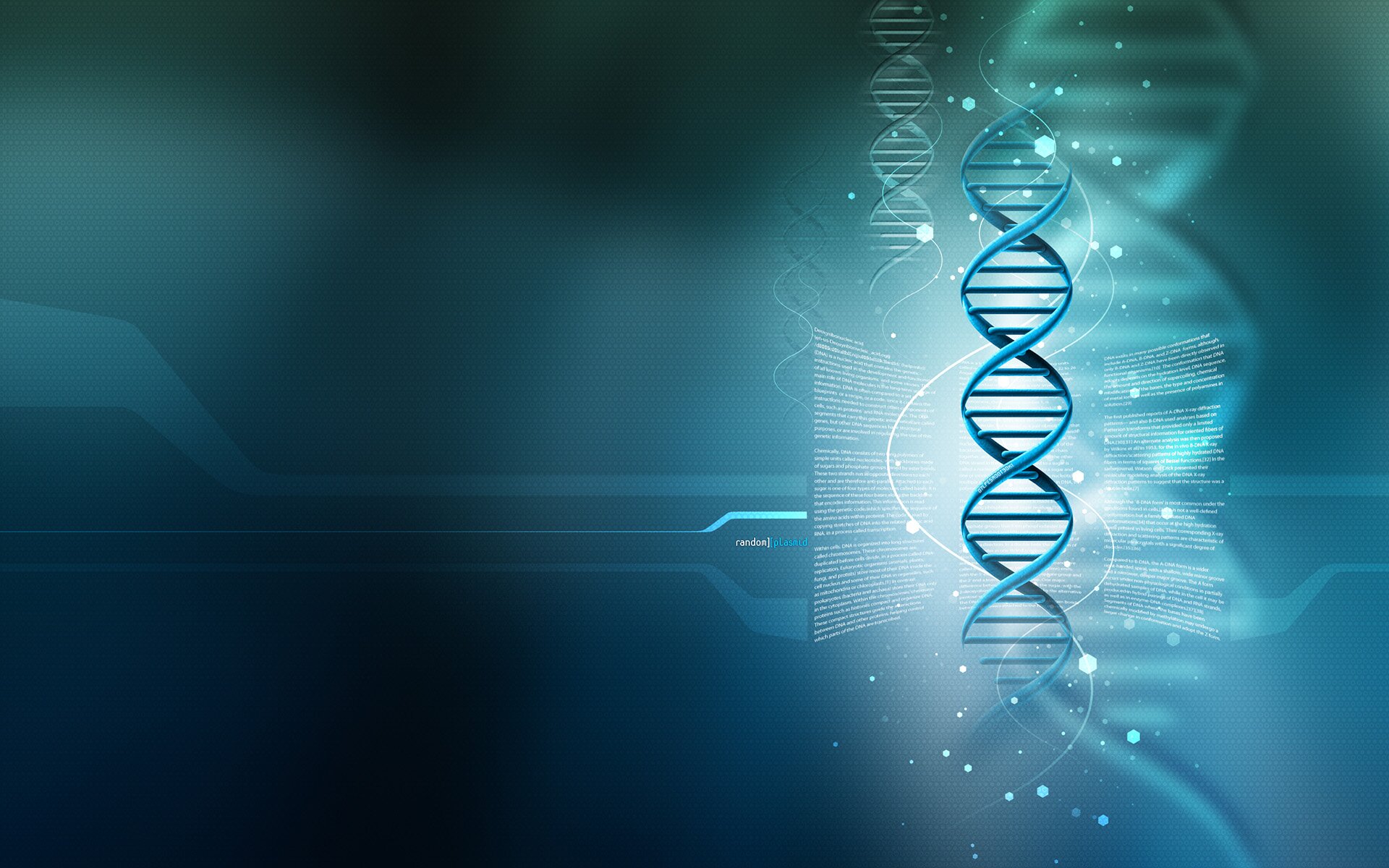 3D DNA Wallpaper 3
