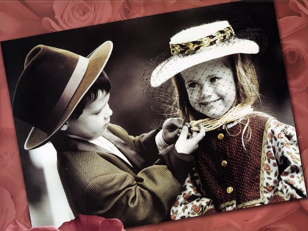Cute Child Couple Wallpaper 7