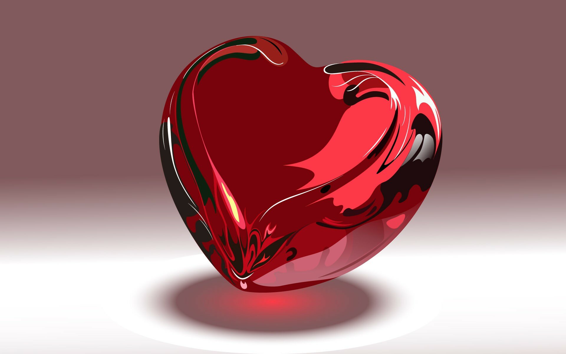 3D Love Hearts Wallpapers0