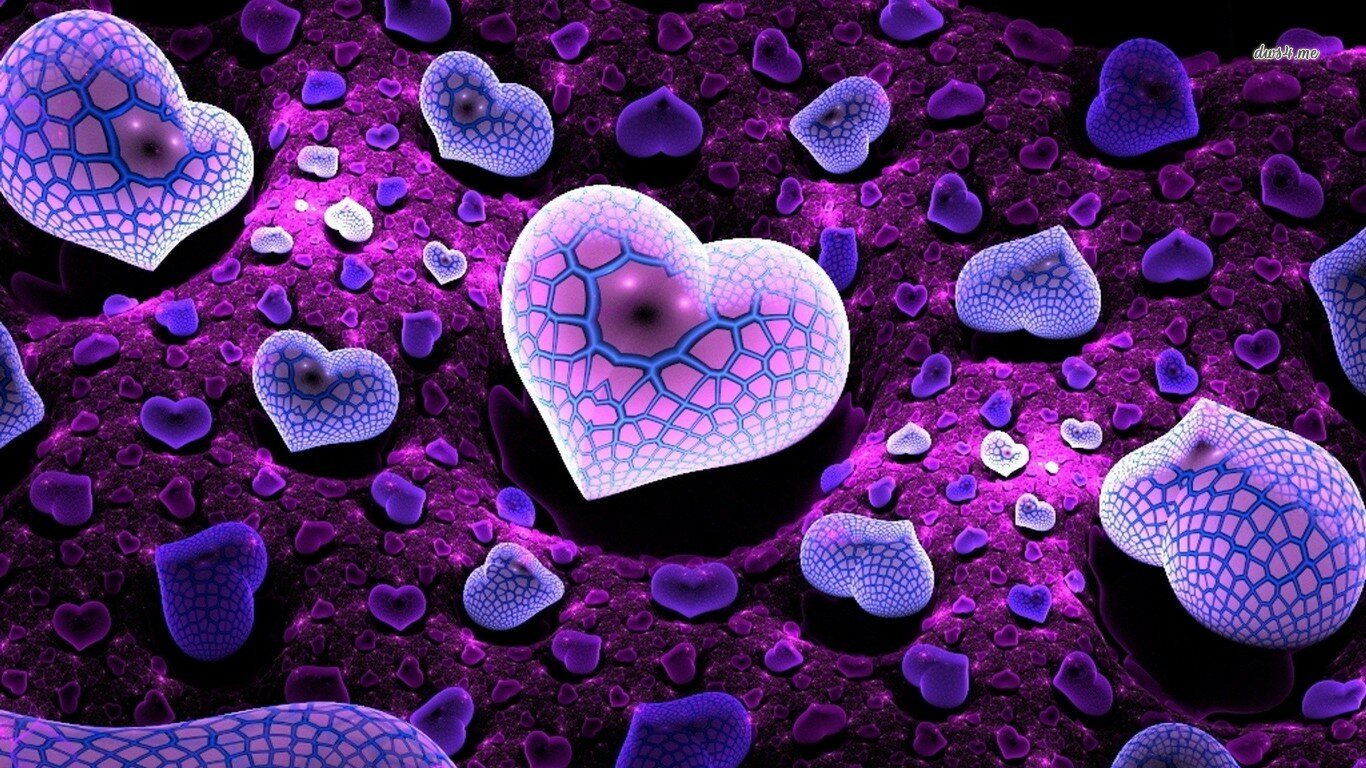 3D Love Hearts Wallpapers11