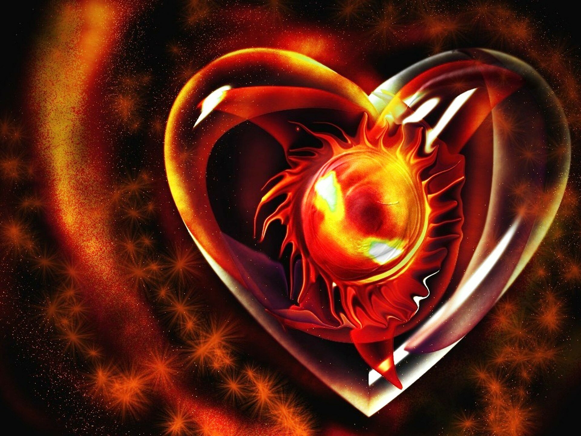 3D Love Hearts Wallpapers2