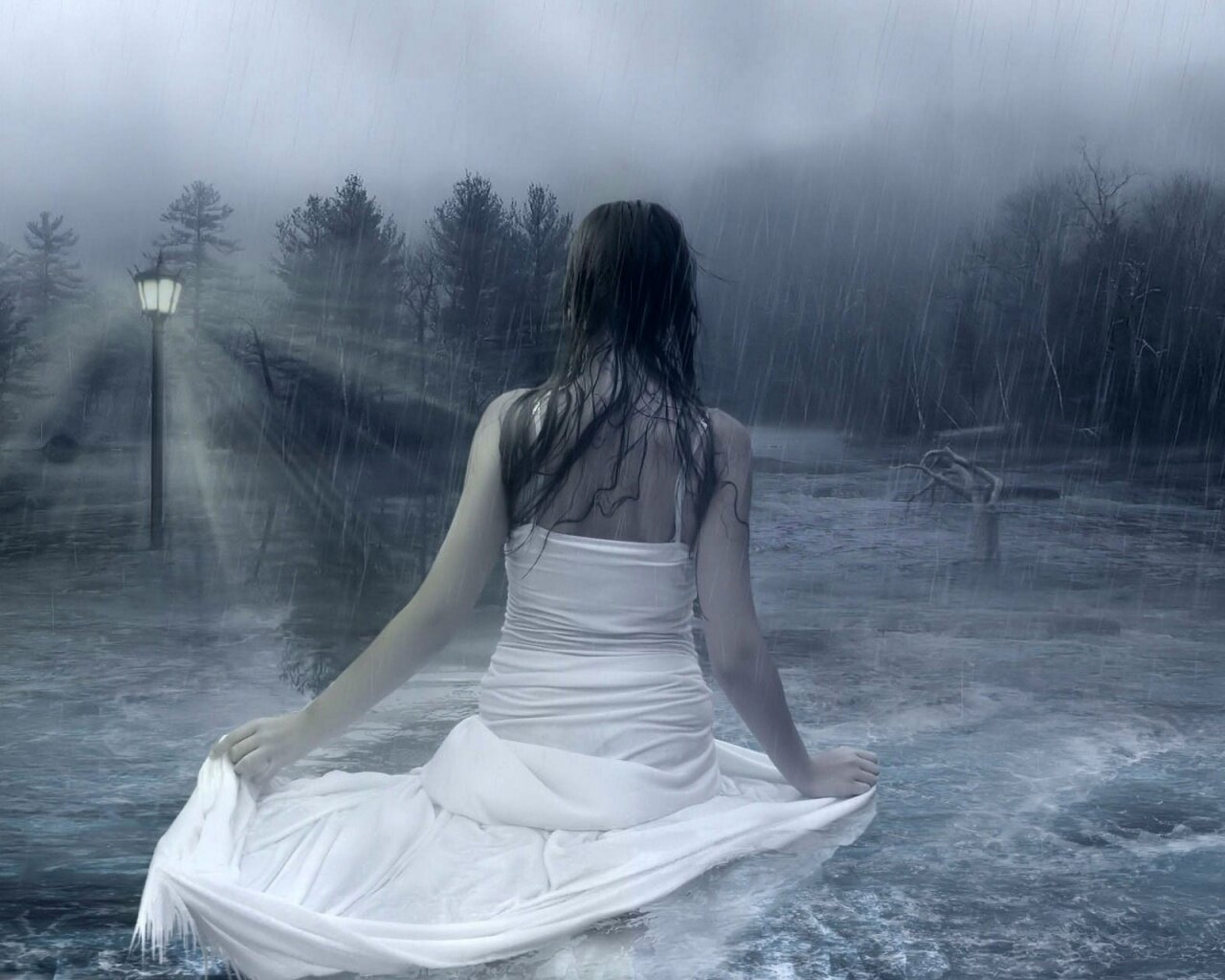 Cute Girls in Rain HD Images (3)